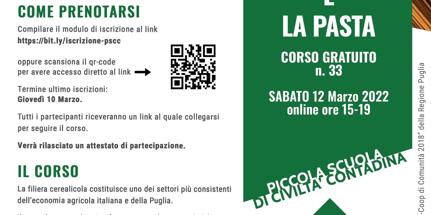 Corso n.33-Cereali e Pasta