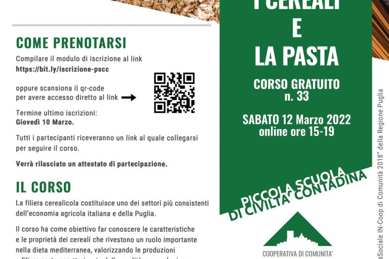 Corso n.33-Cereali e Pasta